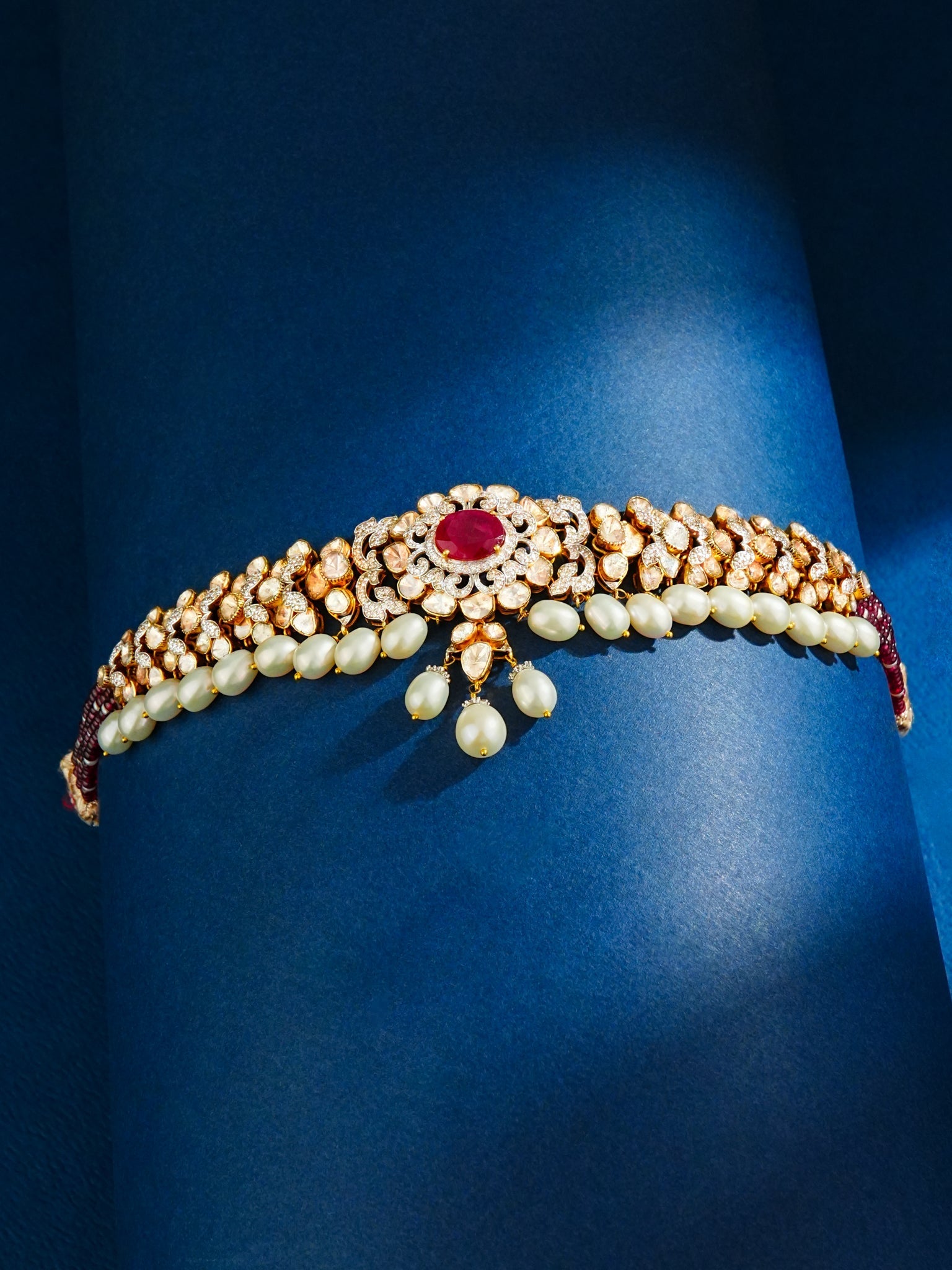 Ruma Polki And Diamond Choker