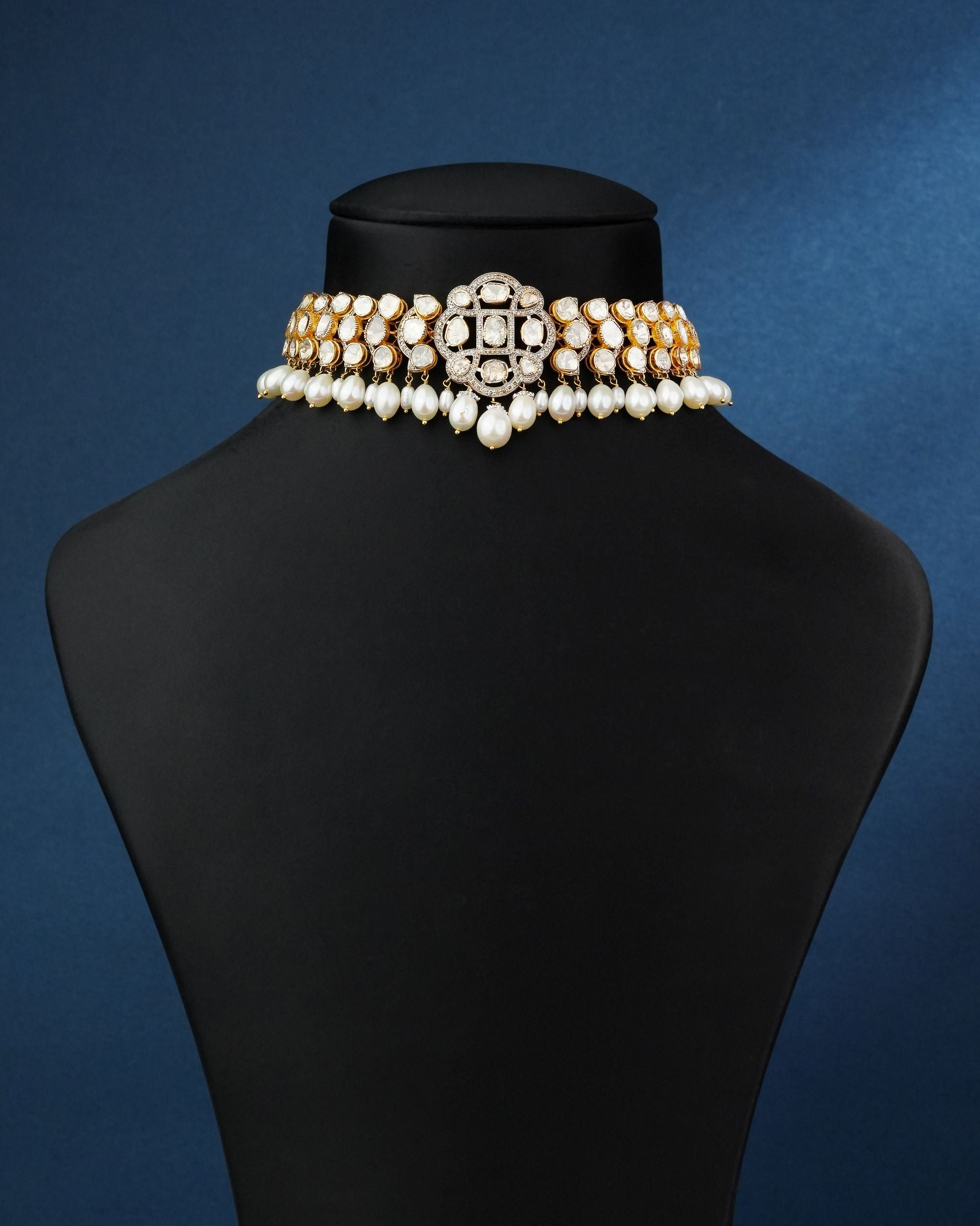 Kishori Polki And Diamond Choker