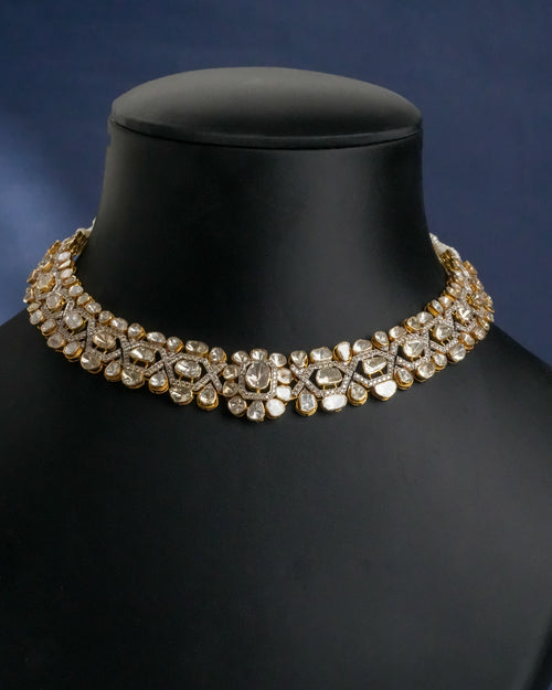 Aaiushi Polki And Diamond Necklace