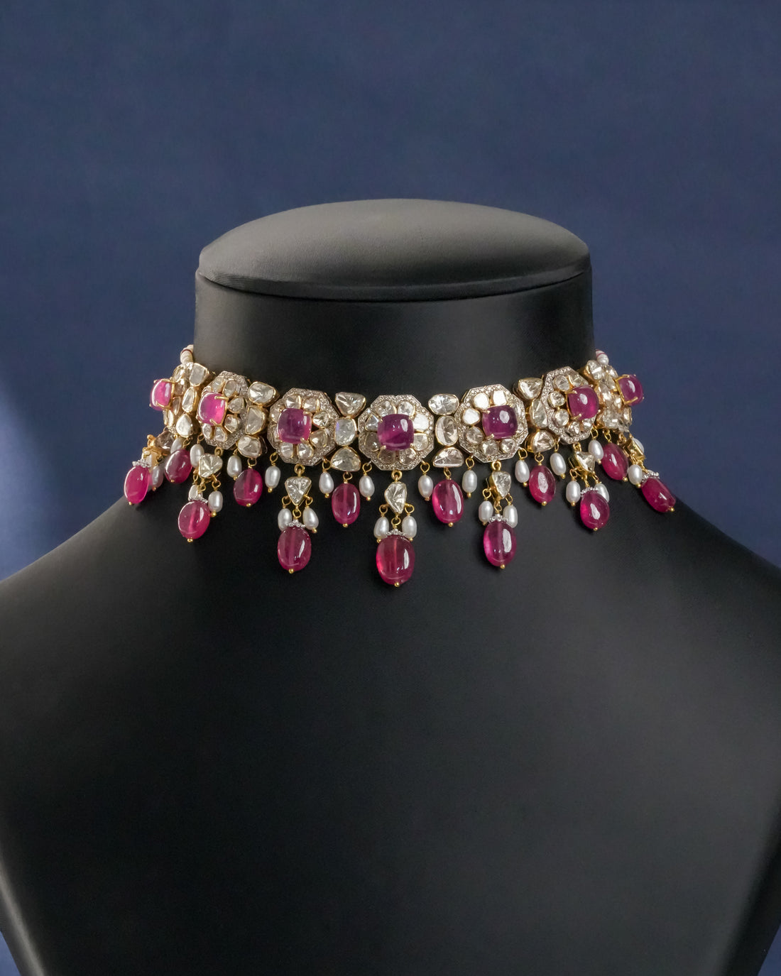 Aadya Polki And Diamond Choker