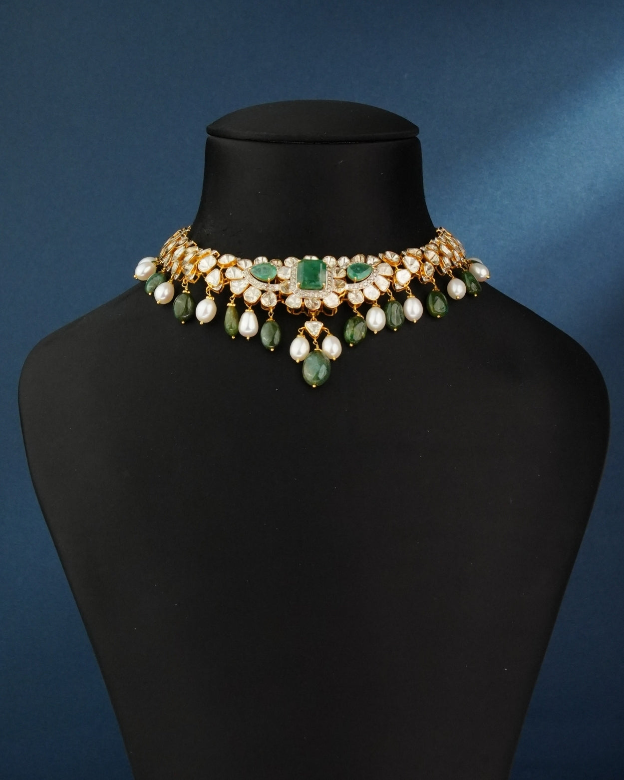 Yashita Polki And Diamond Necklace