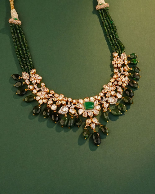 Aayra Polki And Diamond Necklace