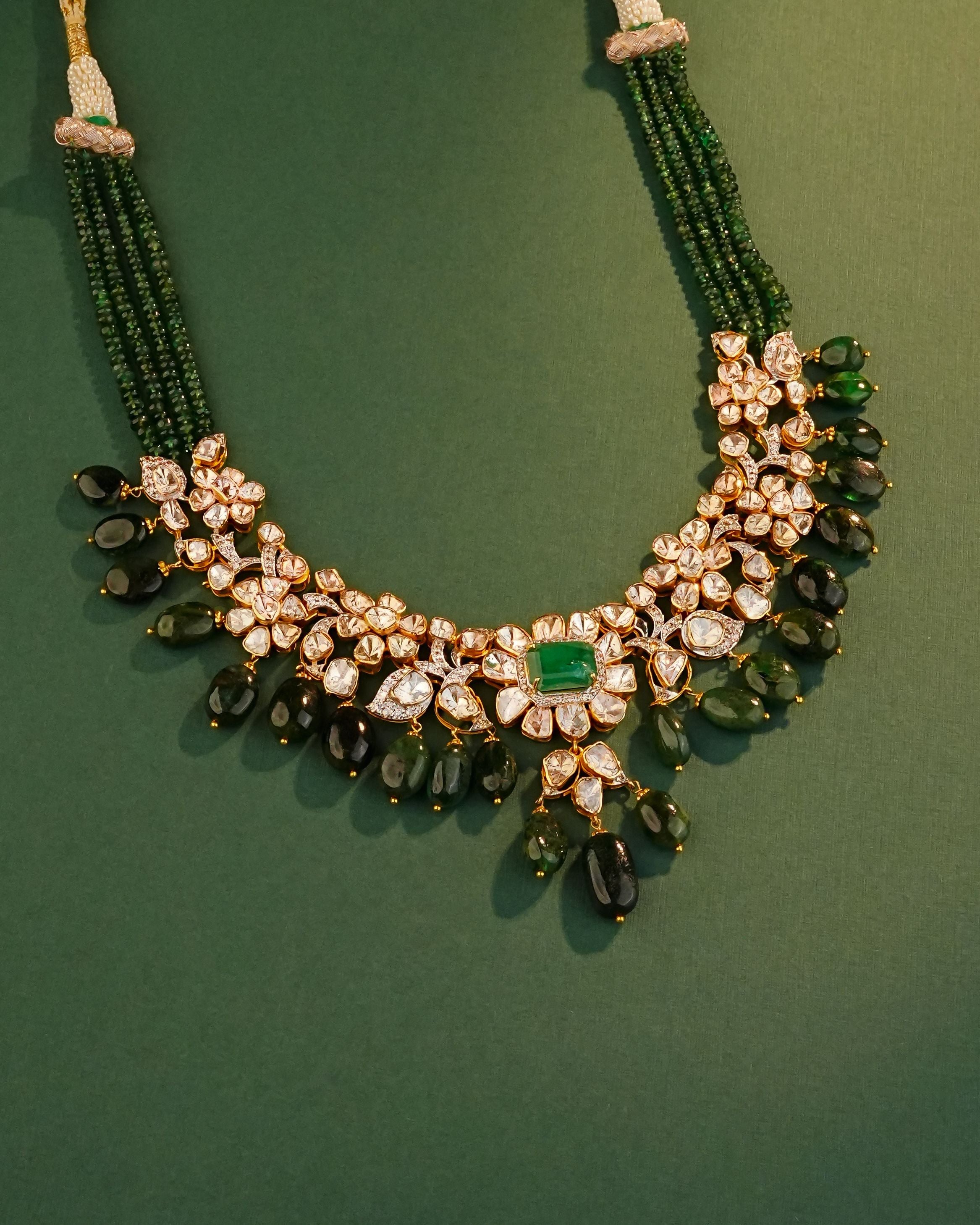 Aayra Polki And Diamond Necklace