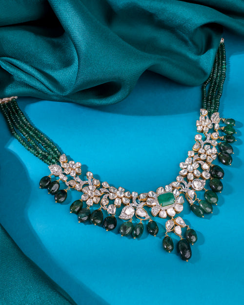 Aayra Polki And Diamond Necklace