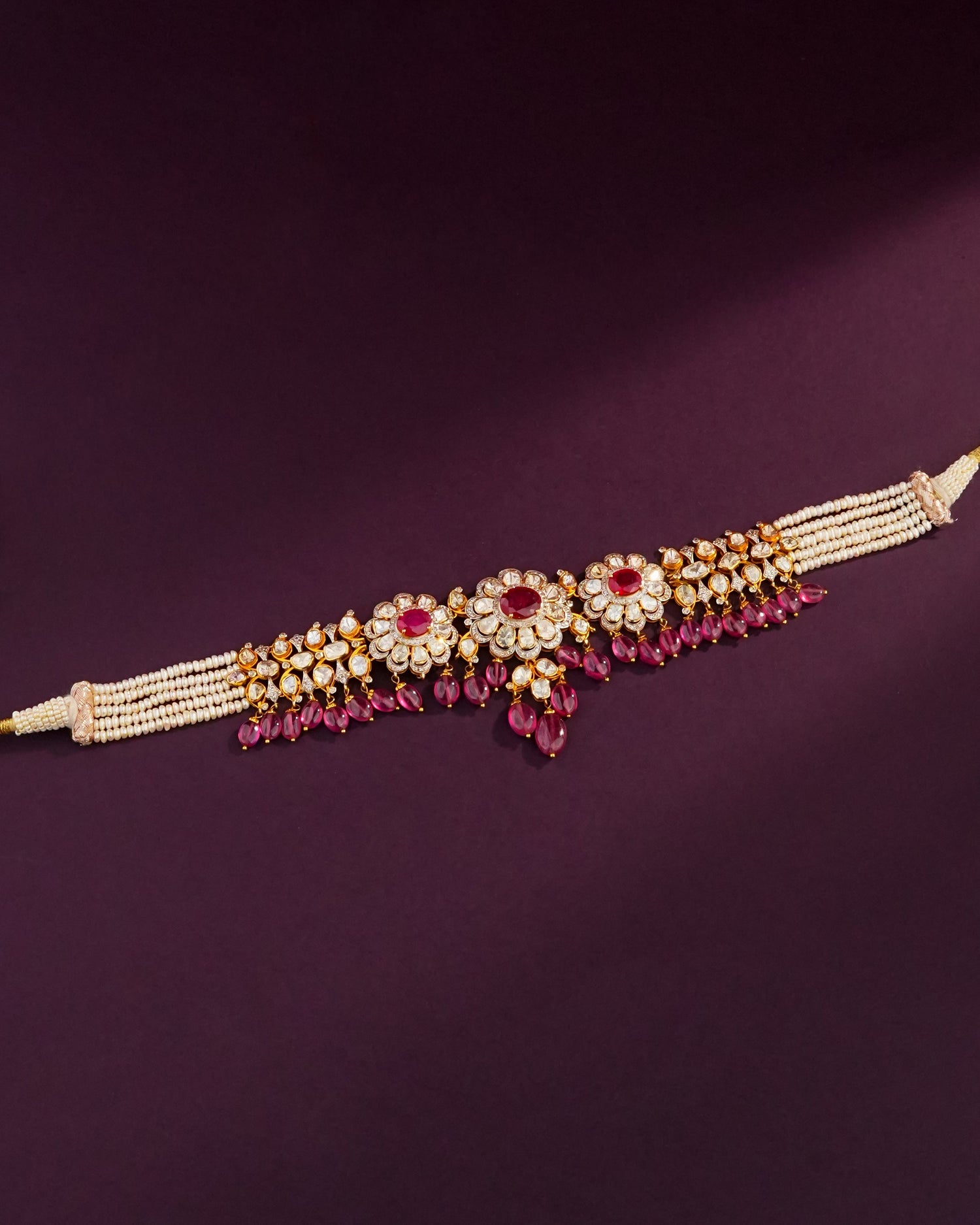 Cher Polki And Diamond Choker