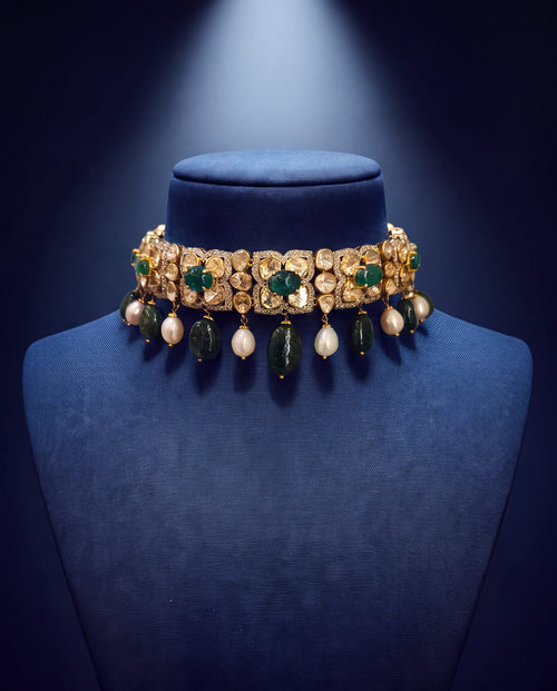 Sristi Polki And Diamond Choker