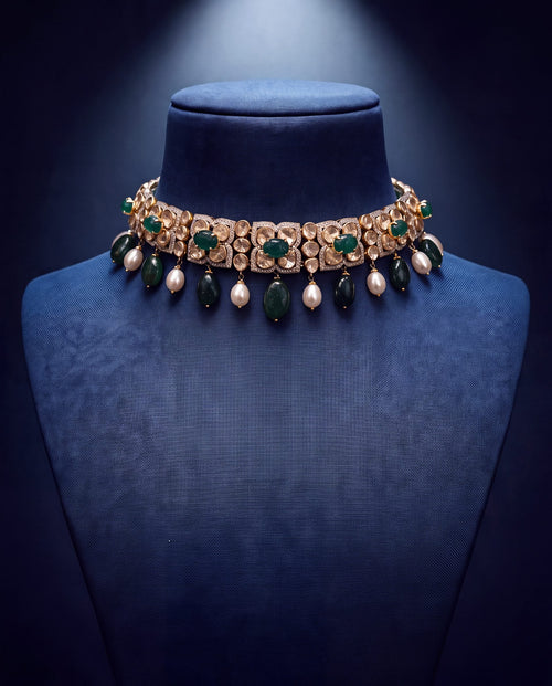 Sristi Polki And Diamond Choker