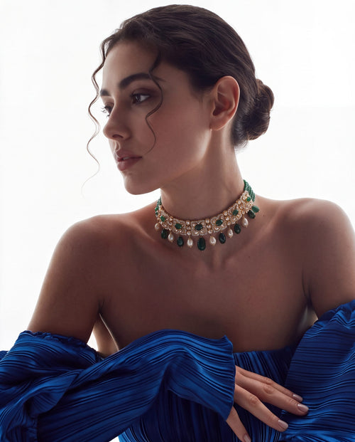 Sristi Polki And Diamond Choker