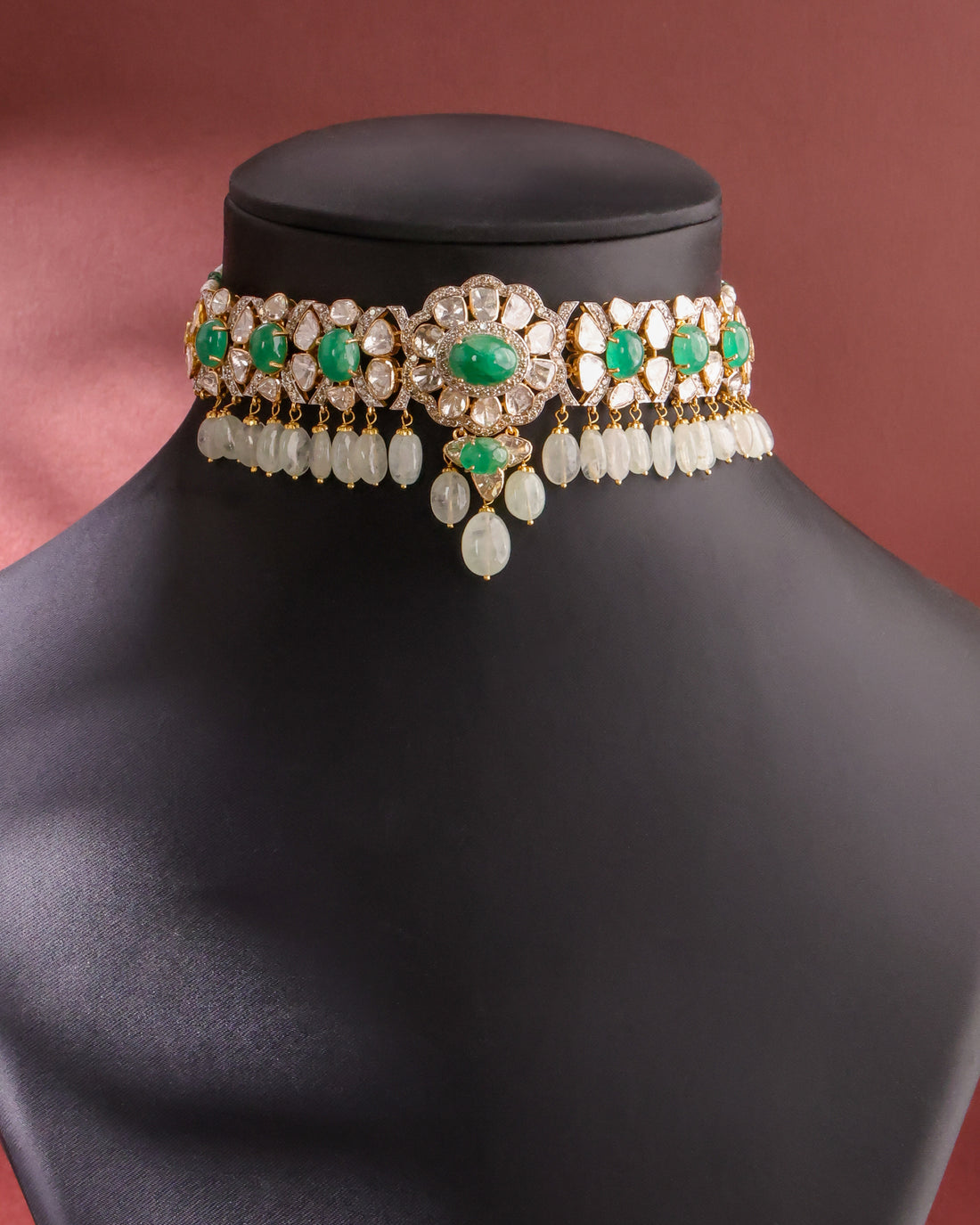 Aahana Polki And Diamond Choker