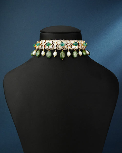 Ruchita Polki And Diamond Choker