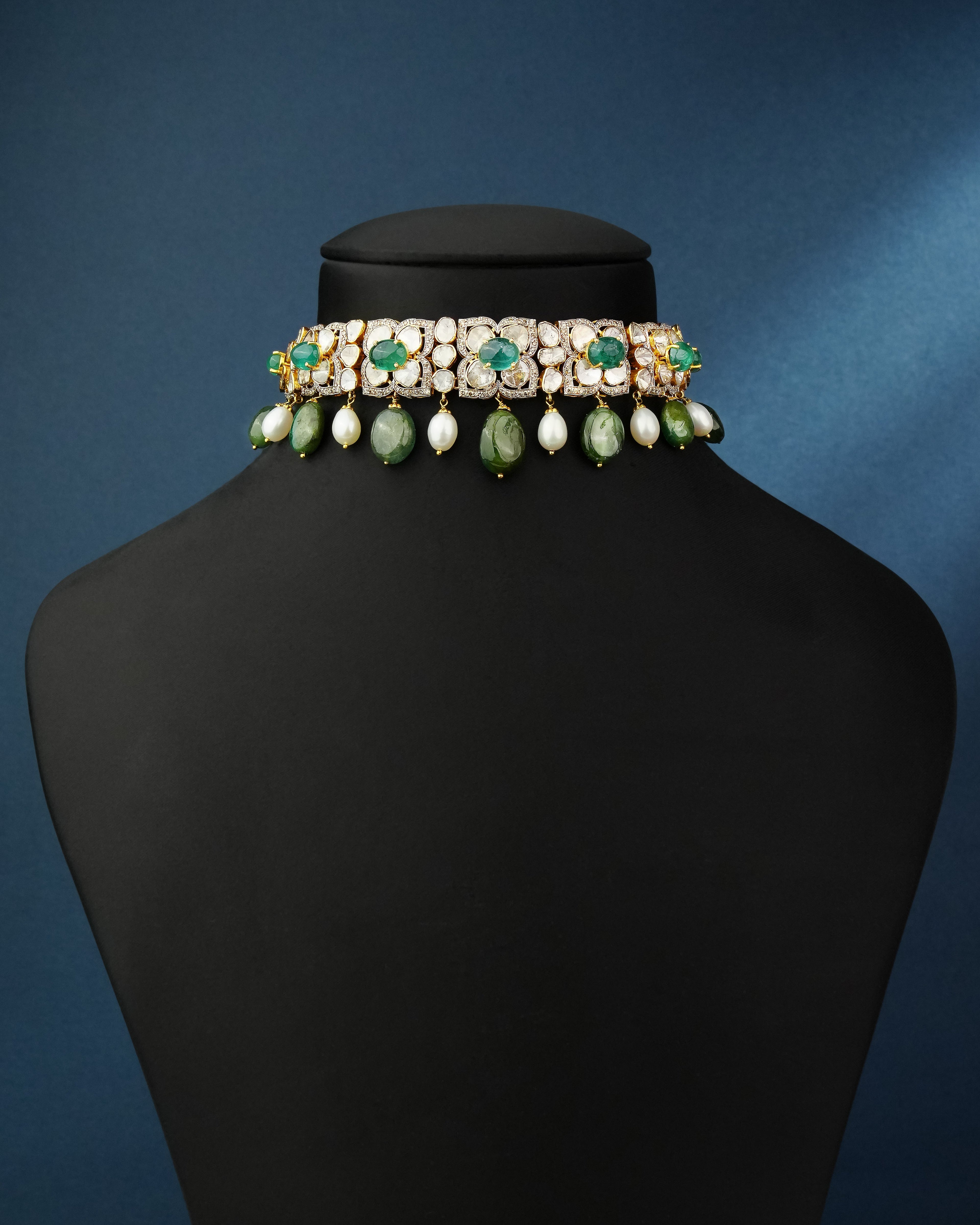 Ruchita Polki And Diamond Choker