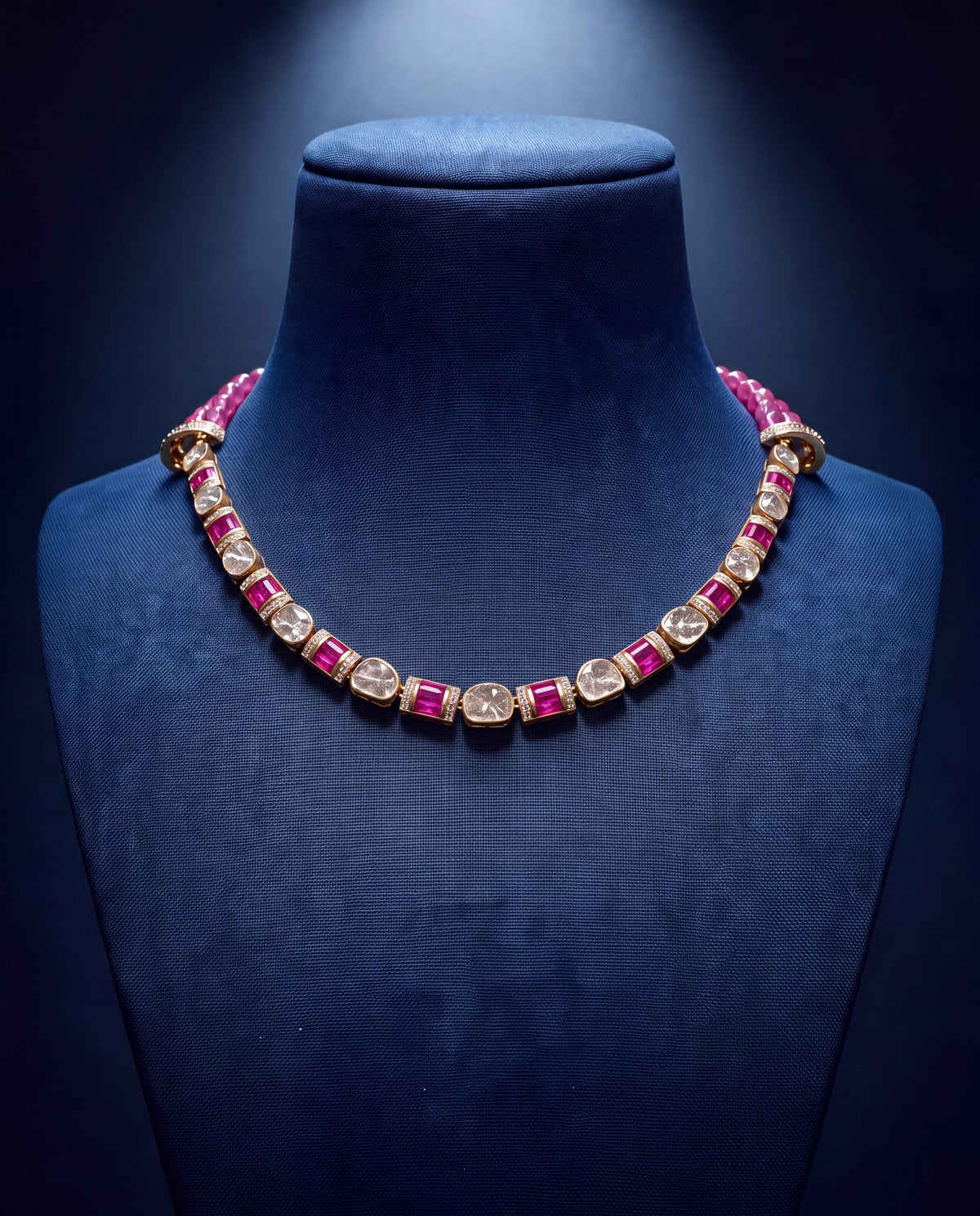 Sasha Polki And Diamond Necklace