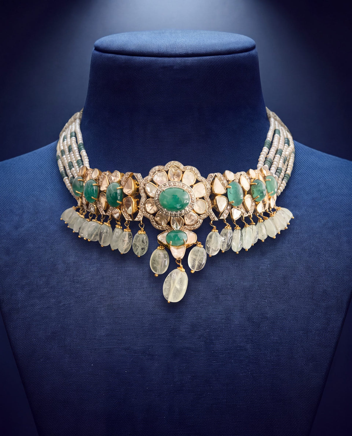 Bidisha Polki And Diamond Choker