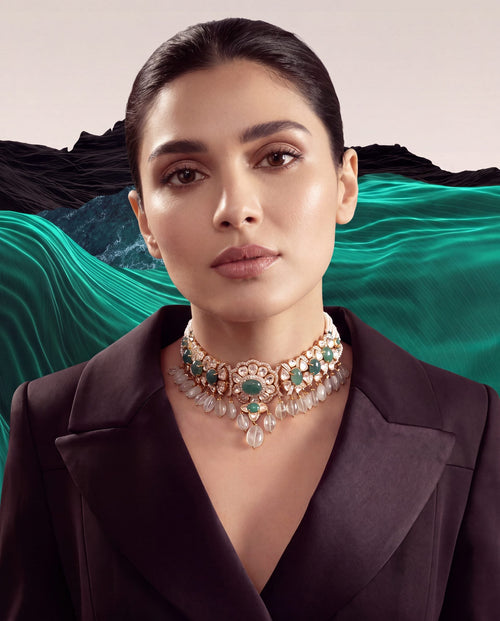 Bidisha Polki And Diamond Choker