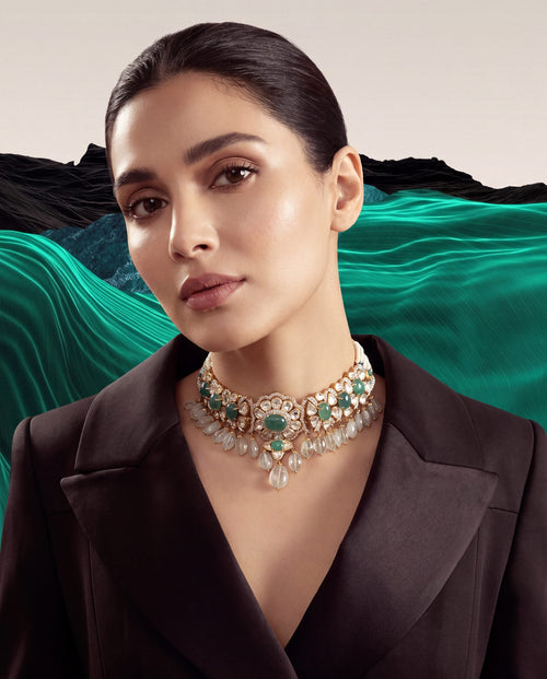 Bidisha Polki And Diamond Choker