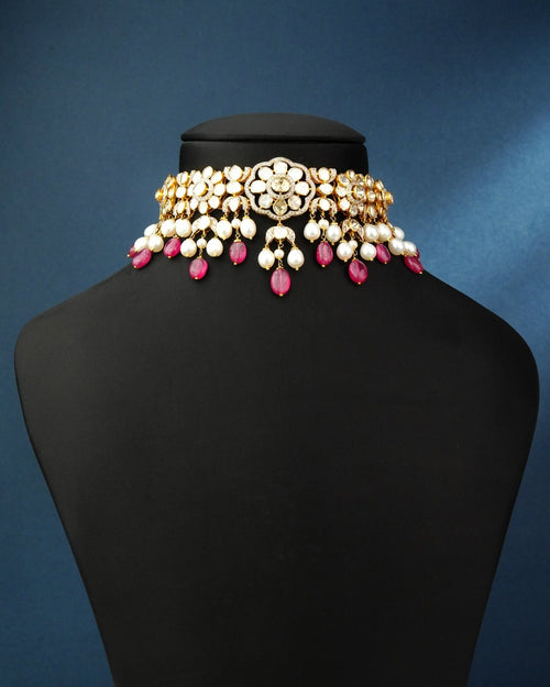 Penny Polki And Diamond Choker - NO ORDERS