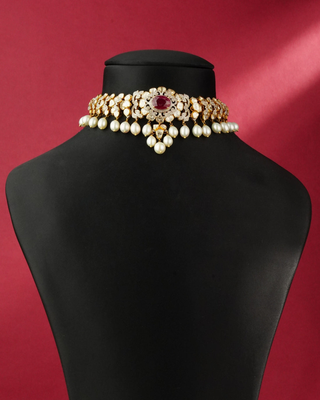 Piper Polki And Diamond Long Necklace