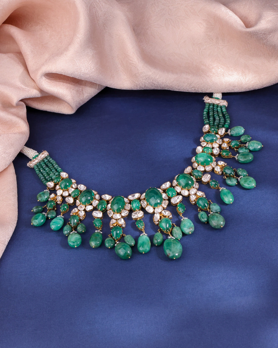 Mahek Polki And Diamond Necklace