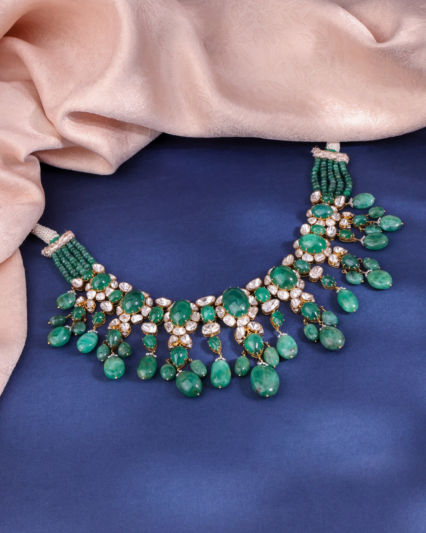 Mahek Polki And Diamond Necklace