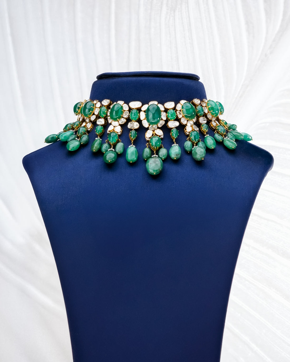 Mahek Polki And Diamond Necklace