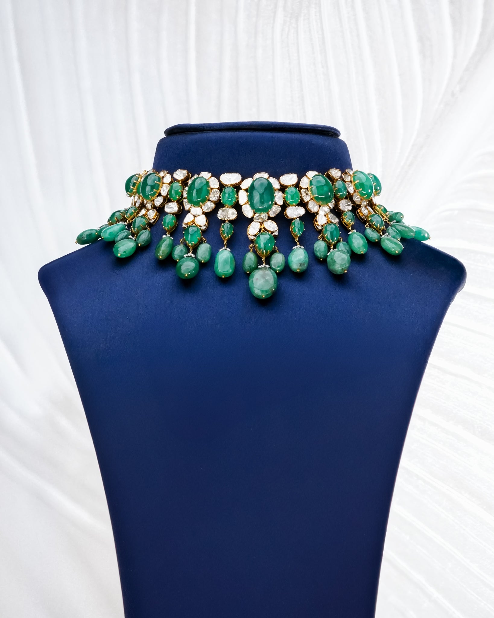 Mahek Polki And Diamond Necklace