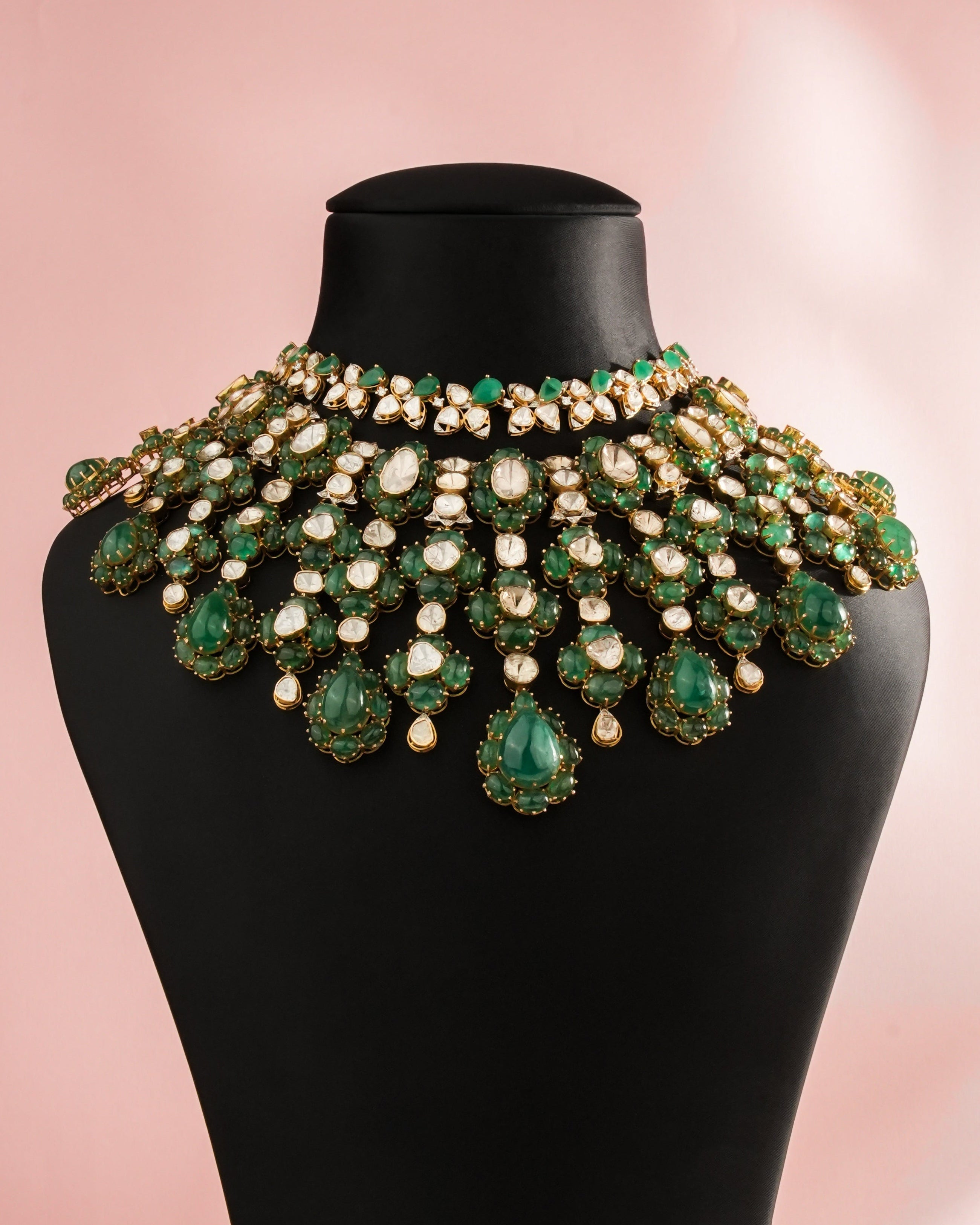 Zeenat Aman - Esita Polki And Diamond Necklace