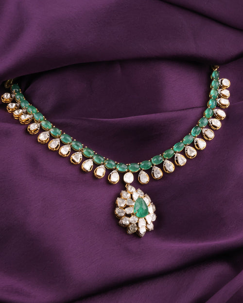 Aparna Polki And Diamond Necklace