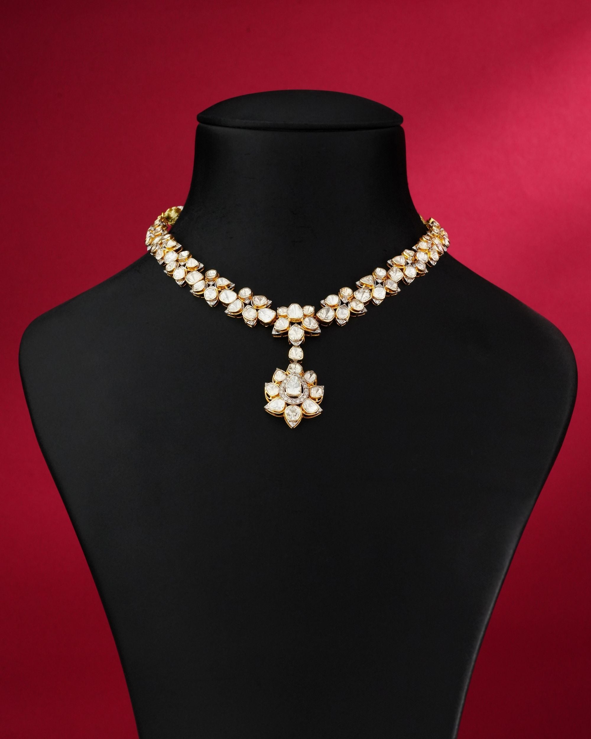 Kamini Polki And Diamond Necklace