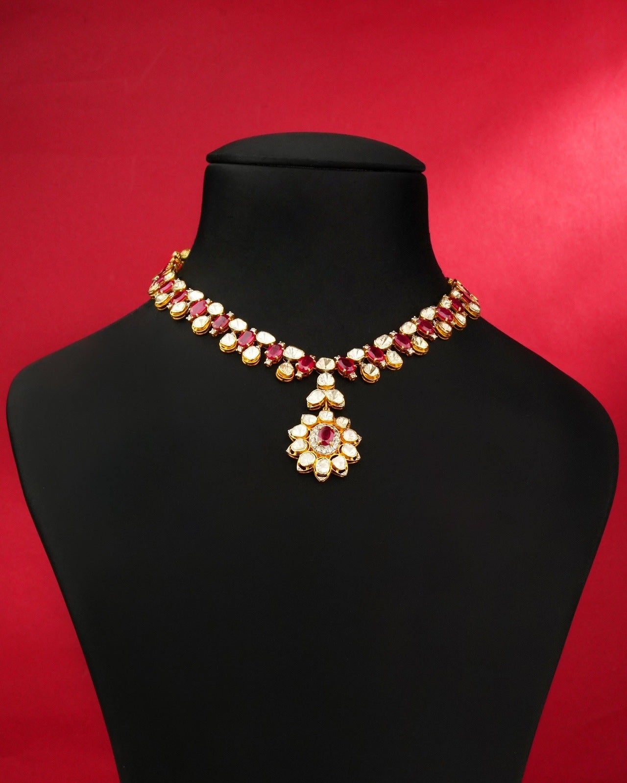 Sadie Polki And Diamond Necklace