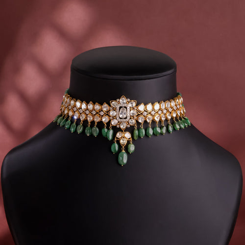 Nia Polki And Diamond Choker