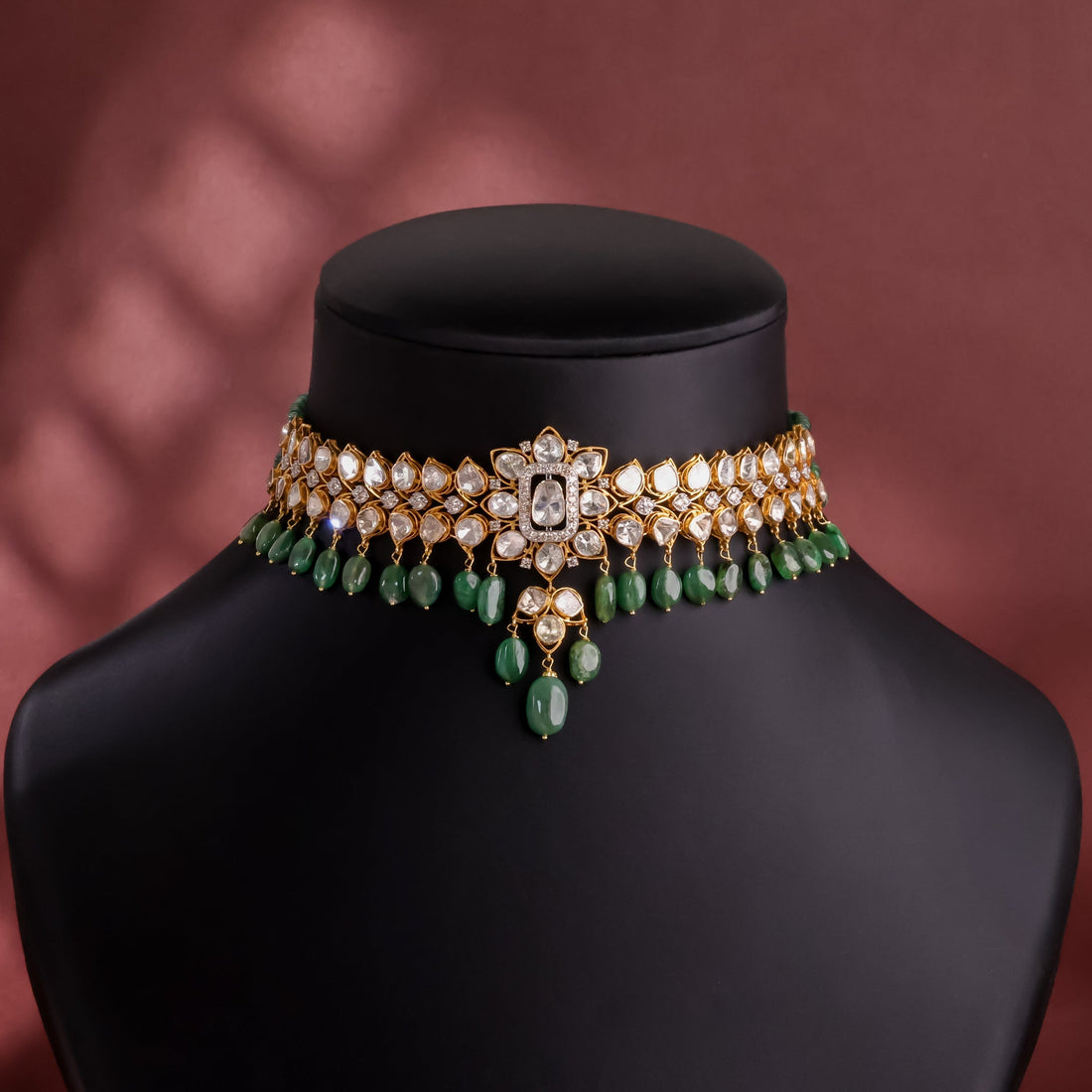 Nia Polki And Diamond Choker