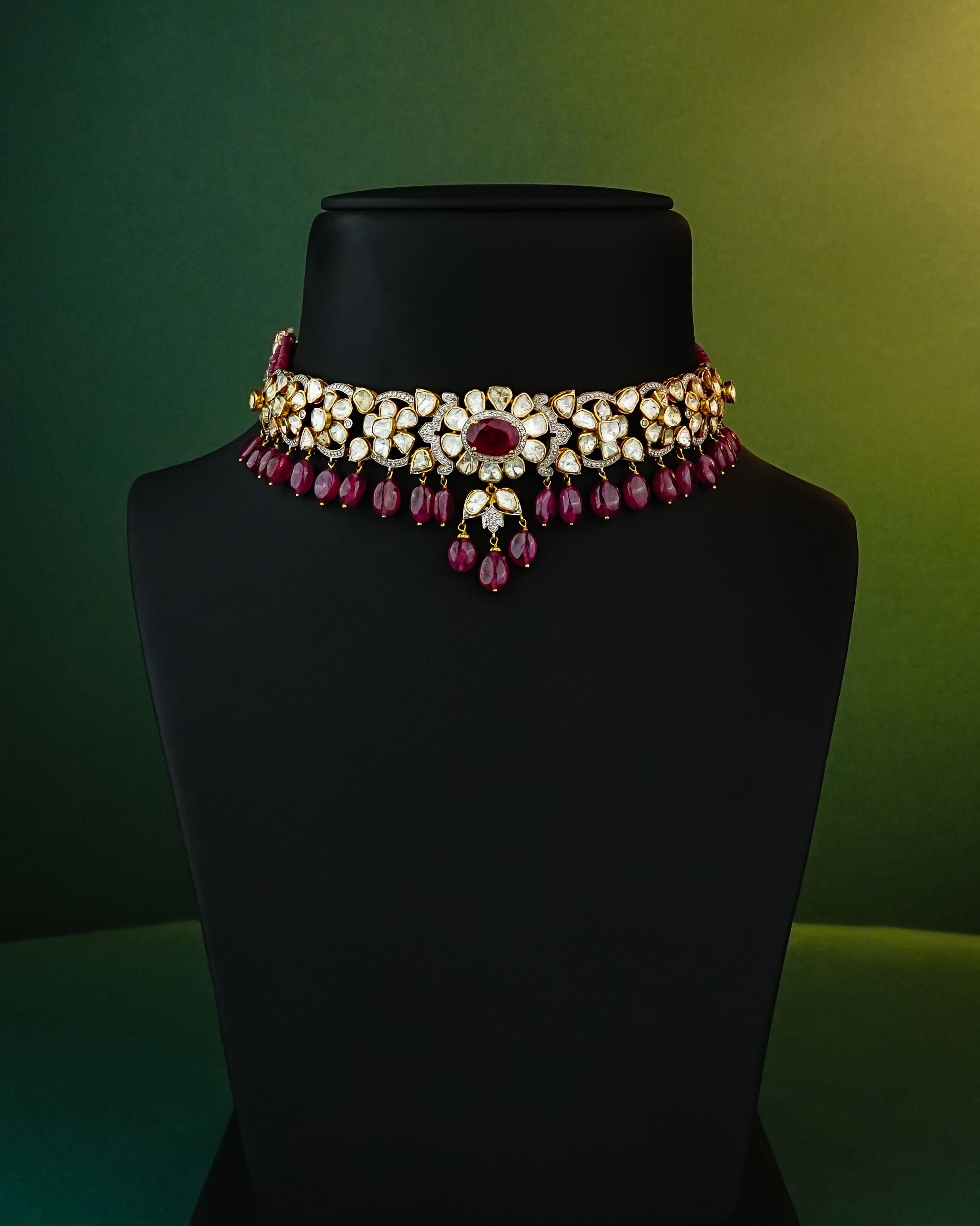 Mina Polki And Diamond Choker