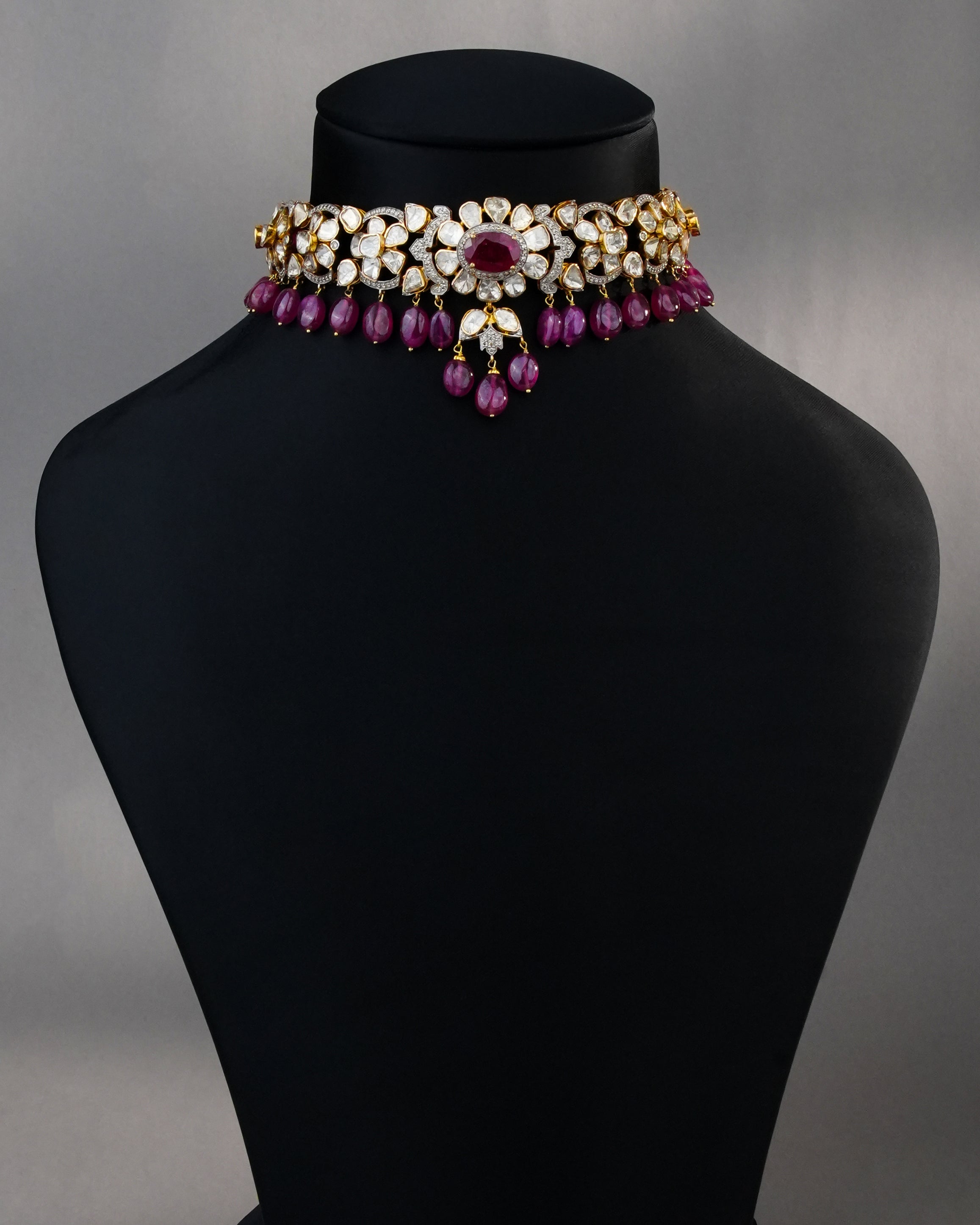Mina Polki And Diamond Choker