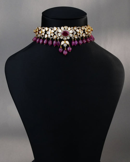 Nieve Polki And Diamond Choker