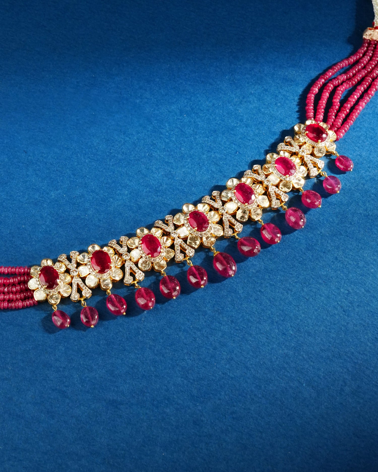 Shefali Polki And Diamond Choker