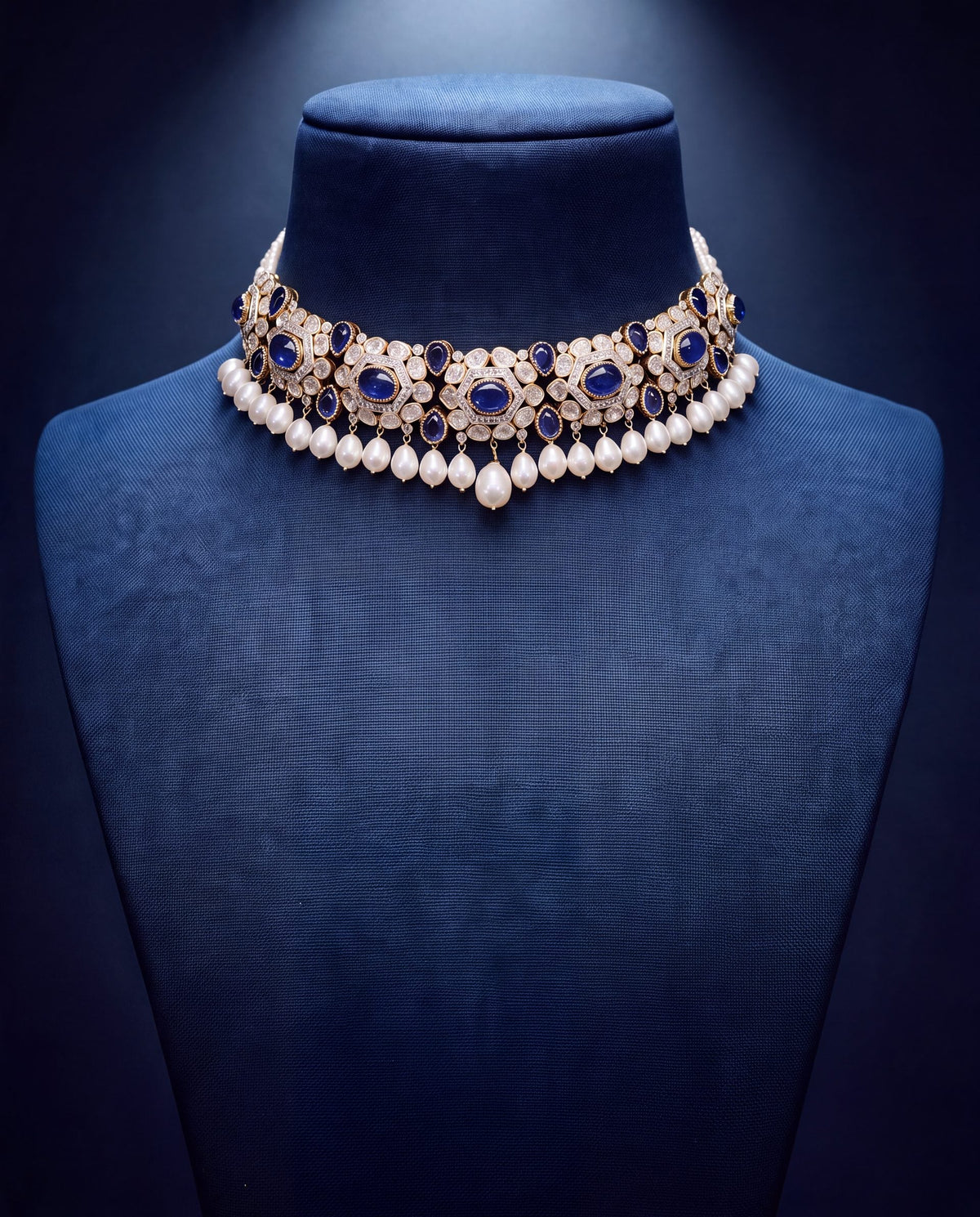 Utsavi Polki And Diamond Choker