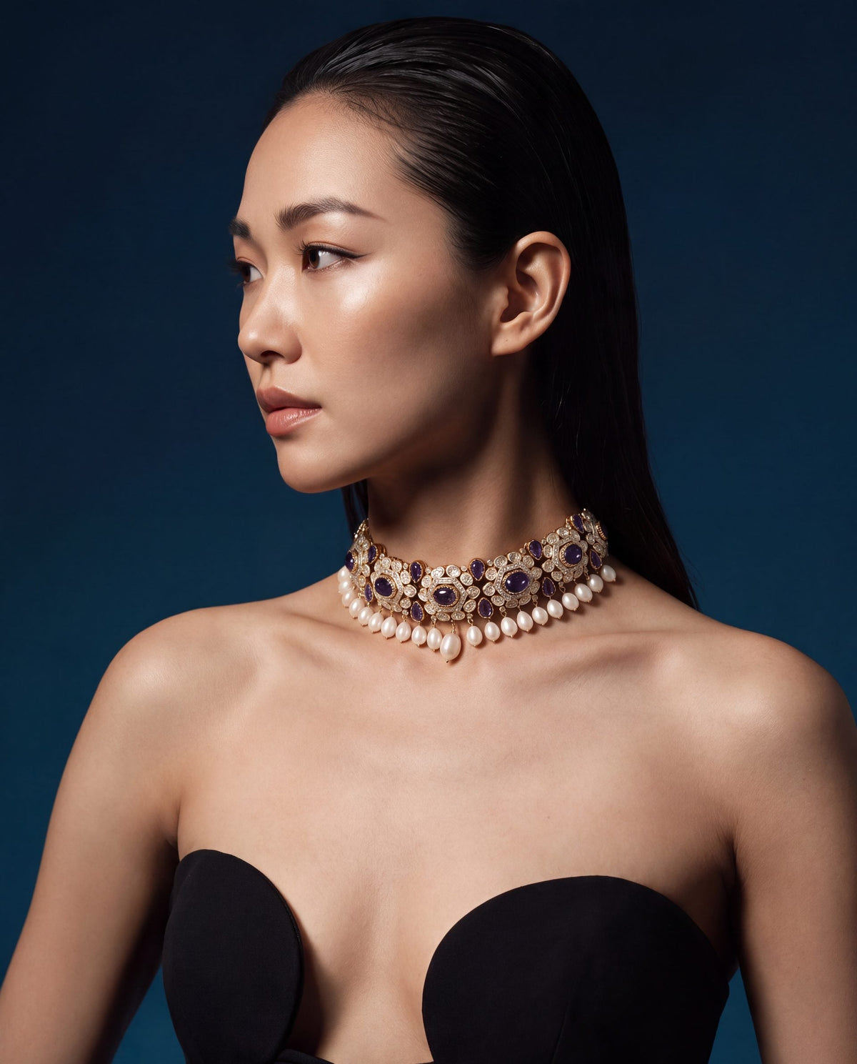 Utsavi Polki And Diamond Choker