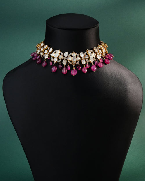 Traci Polki And Diamond Choker