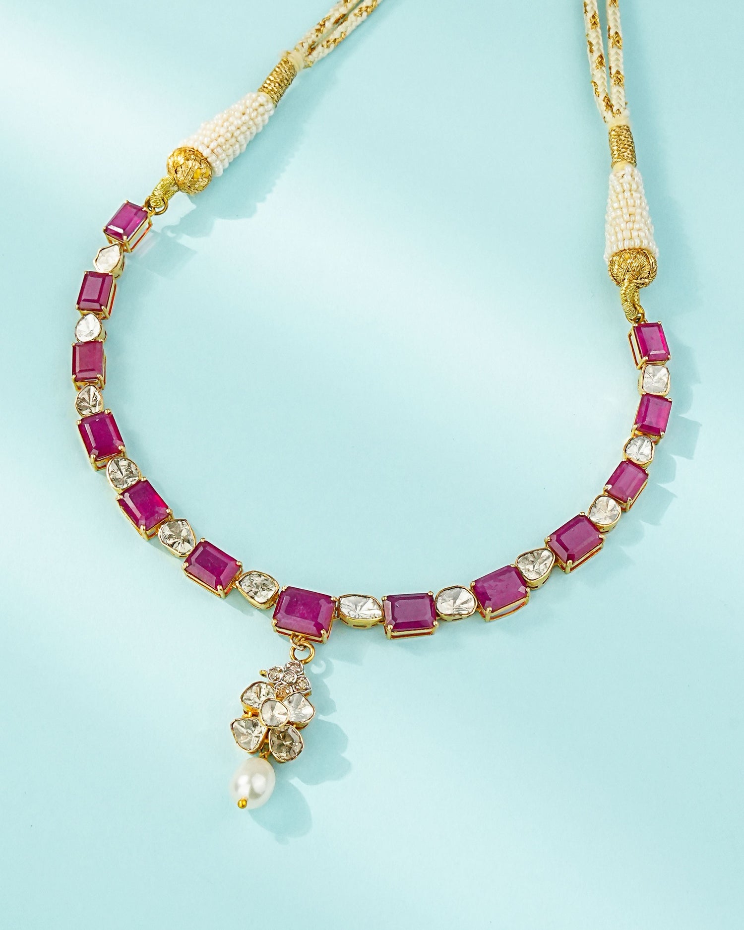 Riya Polki And Diamond Necklace