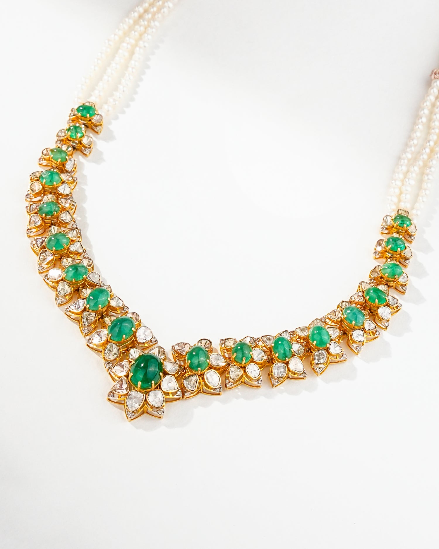 Kiran Polki And Diamond Necklace