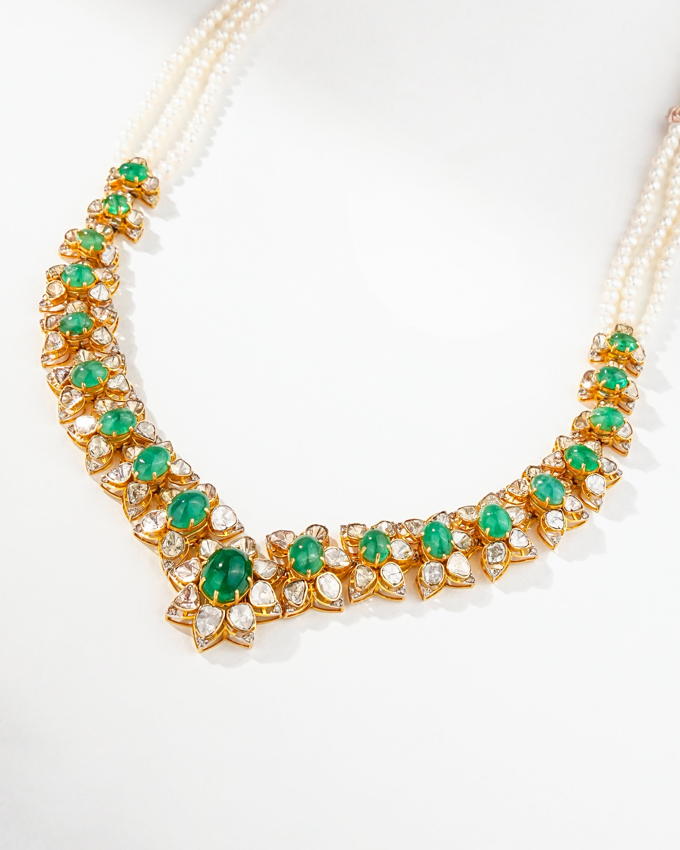 Kiran Polki And Diamond Necklace