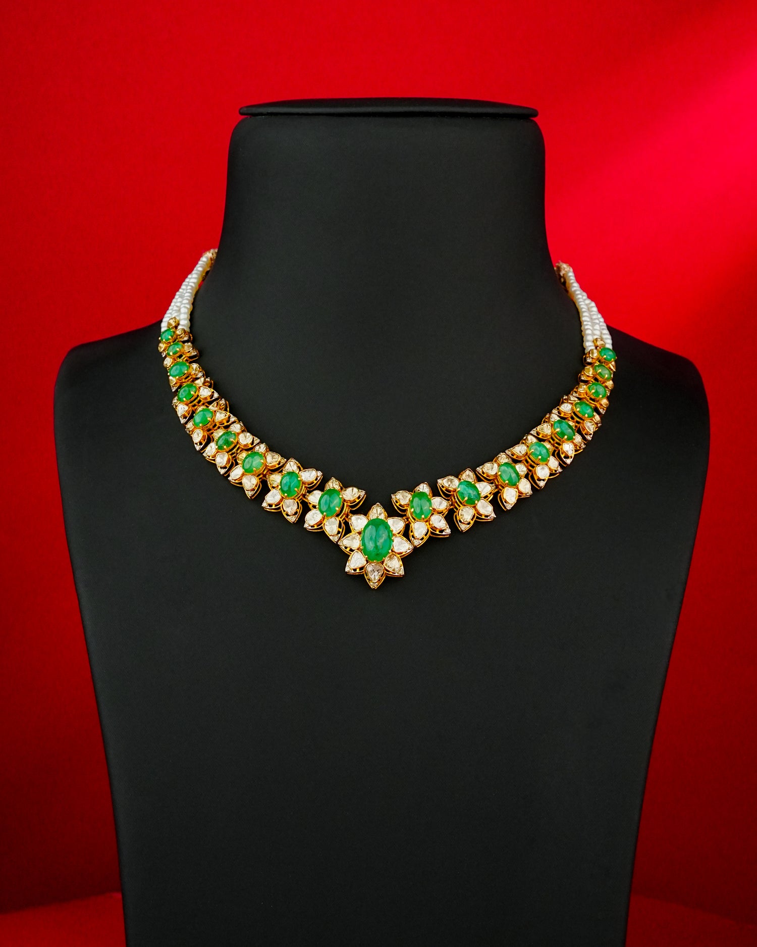 Zeenal Polki And Diamond Necklace