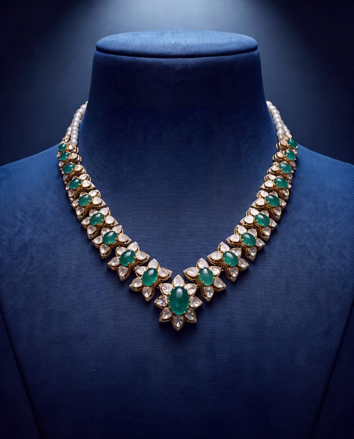 Zeenal Polki And Diamond Necklace