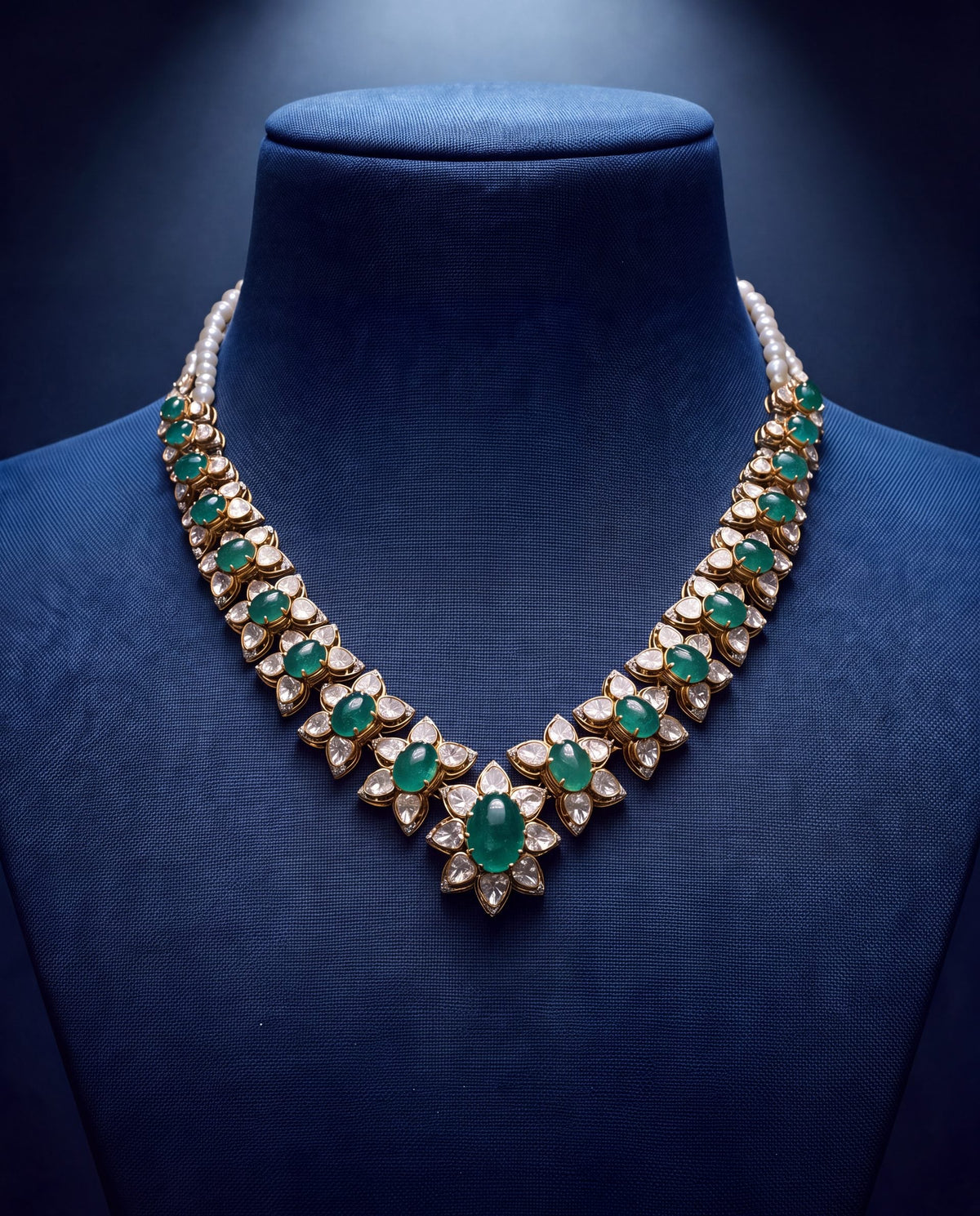 Zeenal Polki And Diamond Necklace