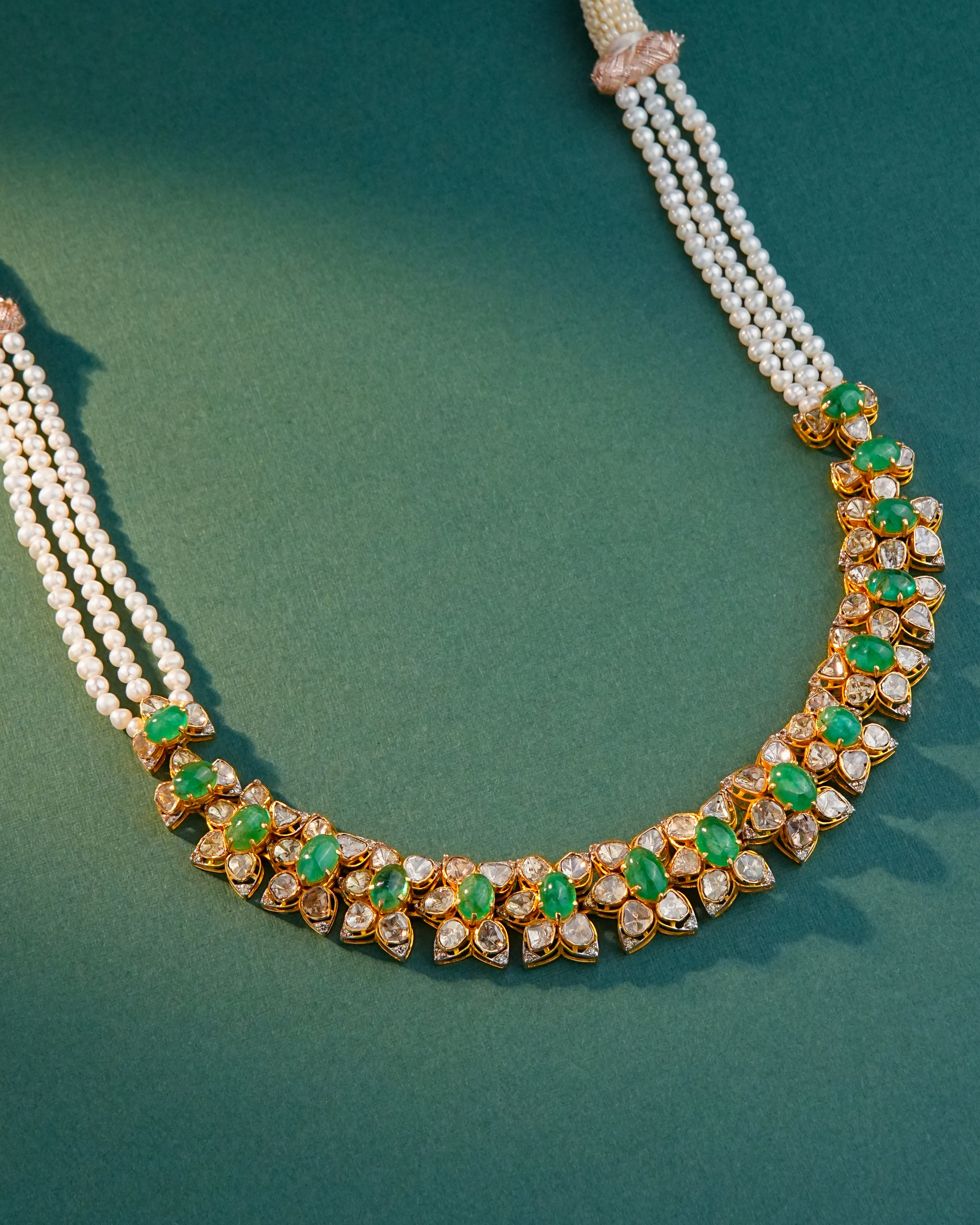 Karuna Polki And Diamond Choker