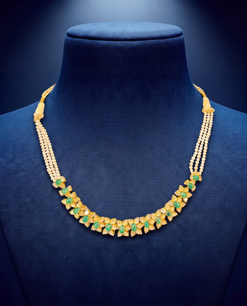 Karuna Polki And Diamond Choker