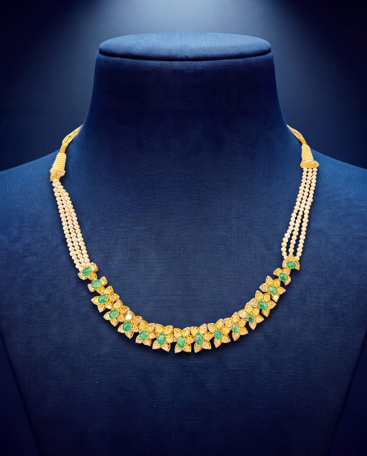 Karuna Polki And Diamond Choker