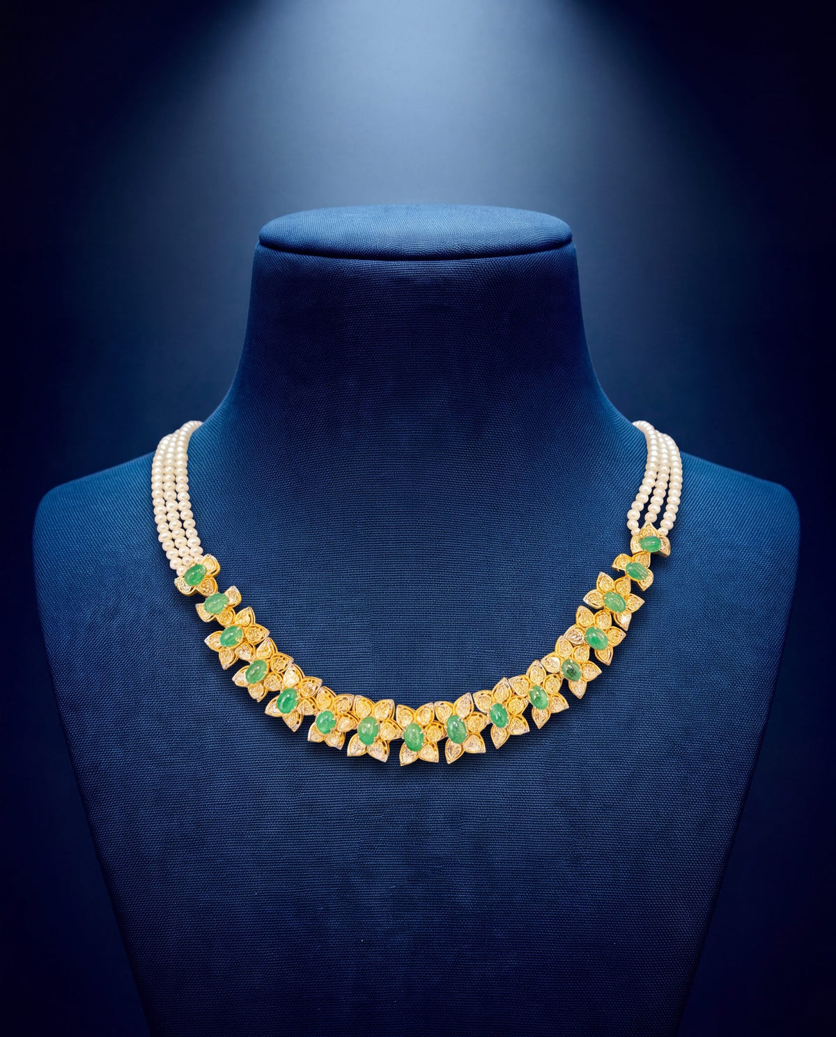 Karuna Polki And Diamond Choker