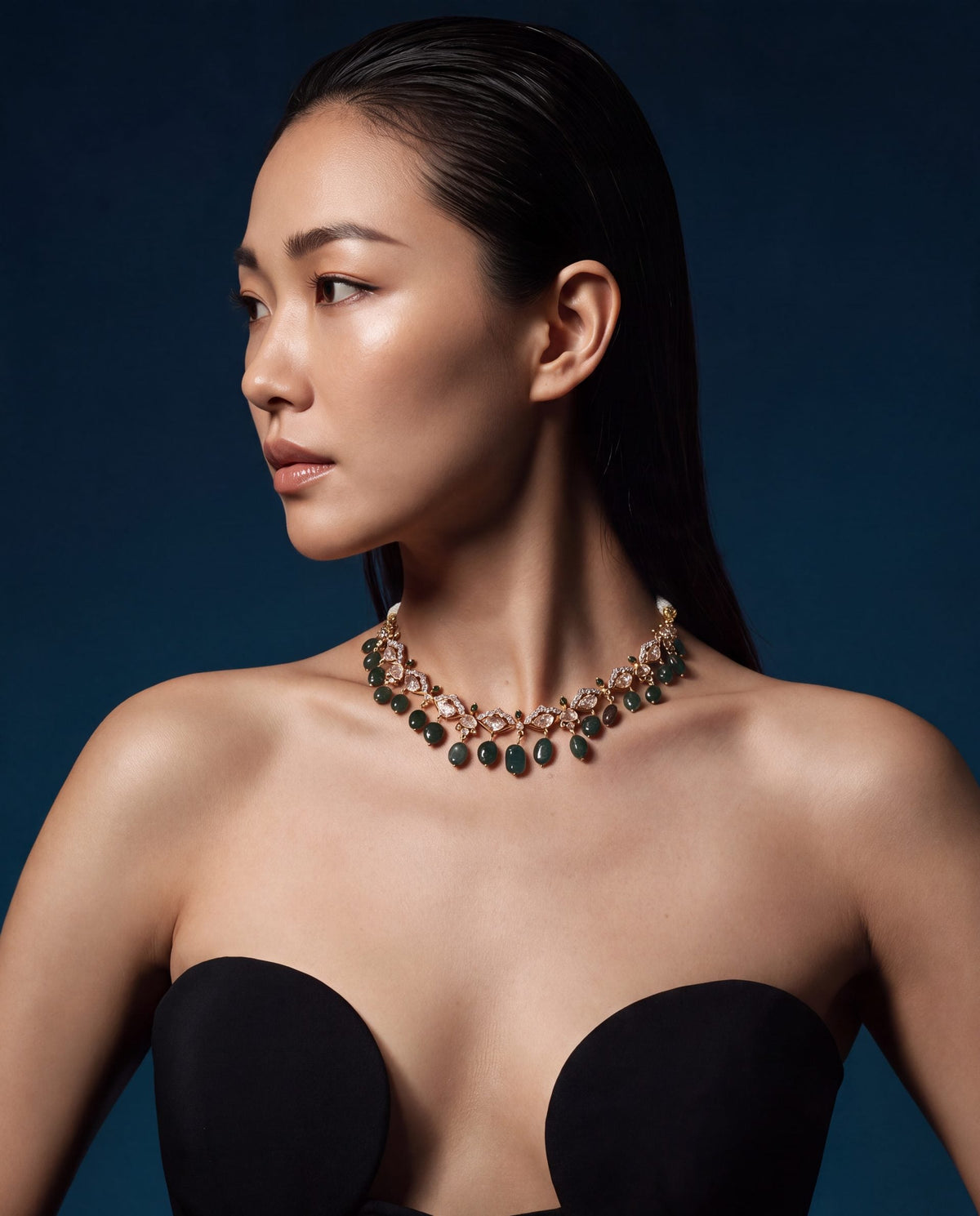 Komal Polki And Diamond Necklace
