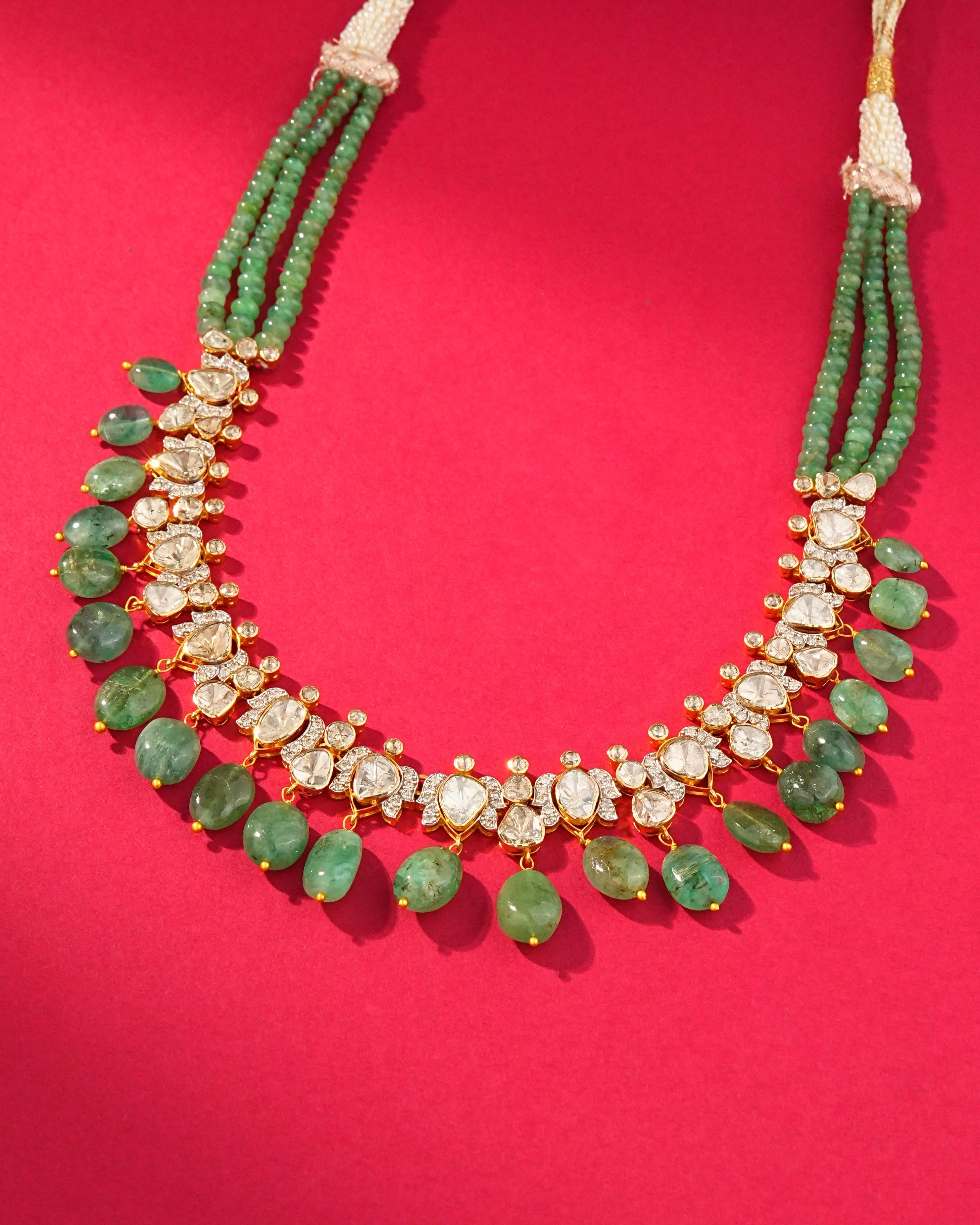 Nadia Polki And Diamond Necklace